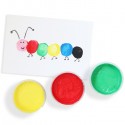 Colori a dita barattoli tempere Valigetta Primo Disegno Pittura bambini 6x100g