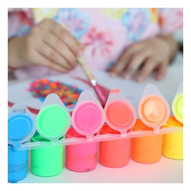 Primo Primo Confezione 18 Tempera Pronta Fluo Metallizzati 25ml col...