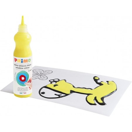 6 Colori Window Primo crea un disegno da staccare bambini in valigetta pittura