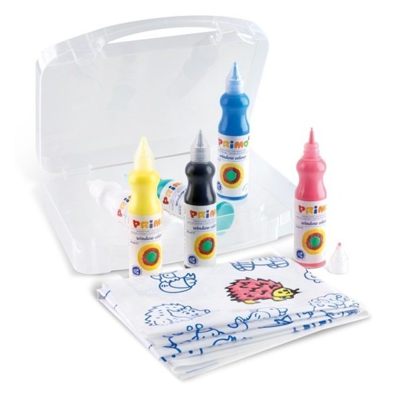 6 Colori Window Primo crea un disegno da staccare bambini in valige...