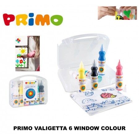 6 Colori Window Primo crea un disegno da staccare bambini in valigetta pittura