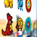 6 Colori Window Primo crea un disegno da staccare bambini in valigetta pittura