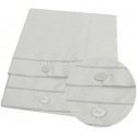 2 federe cuscini letto guanciale bottoni in cotone bianco 52x82cm tinta unita