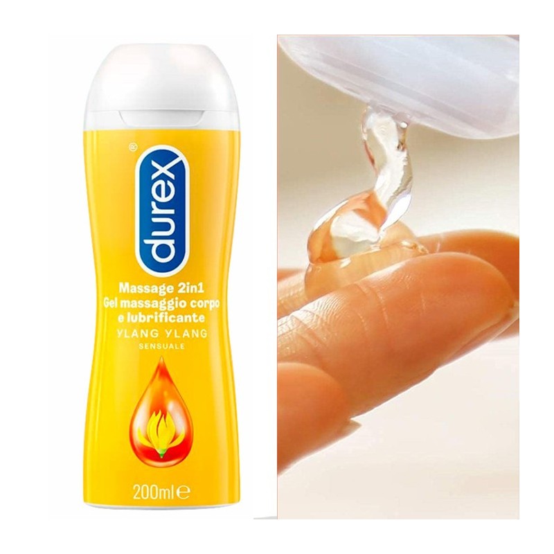 Durex Massage 2in1 Gel Intimo Massaggi corpo Ylang Lubrificante intimo 200 ml