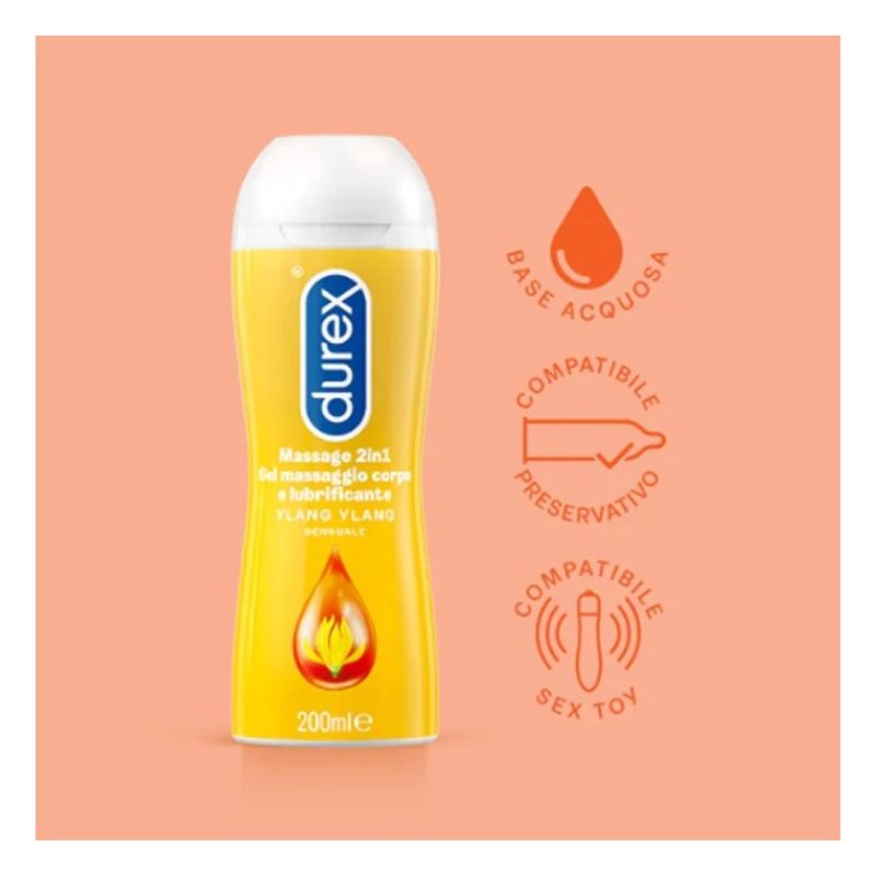 Durex Durex Massage 2in1 Gel Intimo Massaggi corpo Ylang Lubrifican...