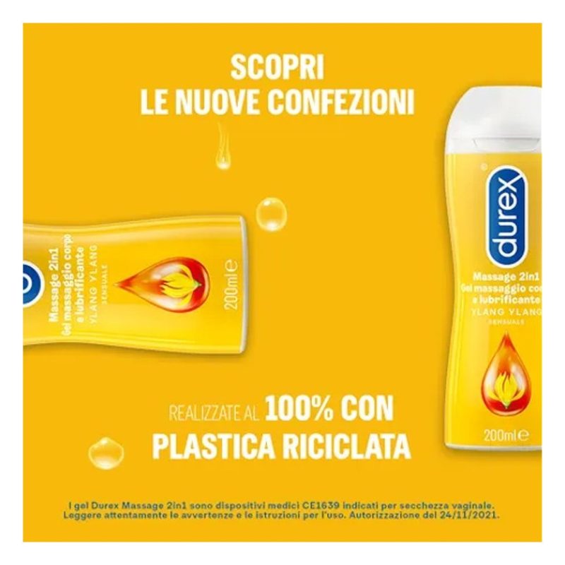 Durex Durex Massage 2in1 Gel Intimo Massaggi corpo Ylang Lubrifican...