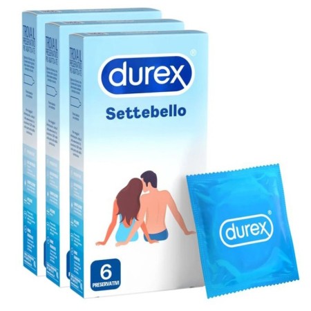 Preservativi Classici DUREX SETTEBELLO 36 Profilattici Standard in scatole da 6
