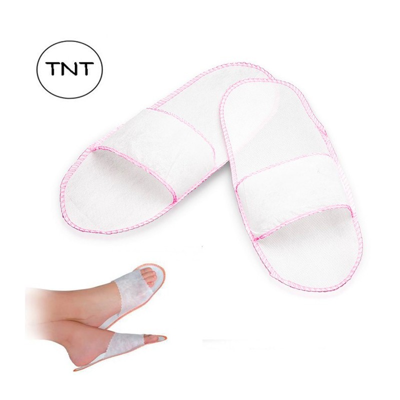 Ciabatta monouso ciabattine aperte DONNA estetista bianca TNT 100PZ 50 paia