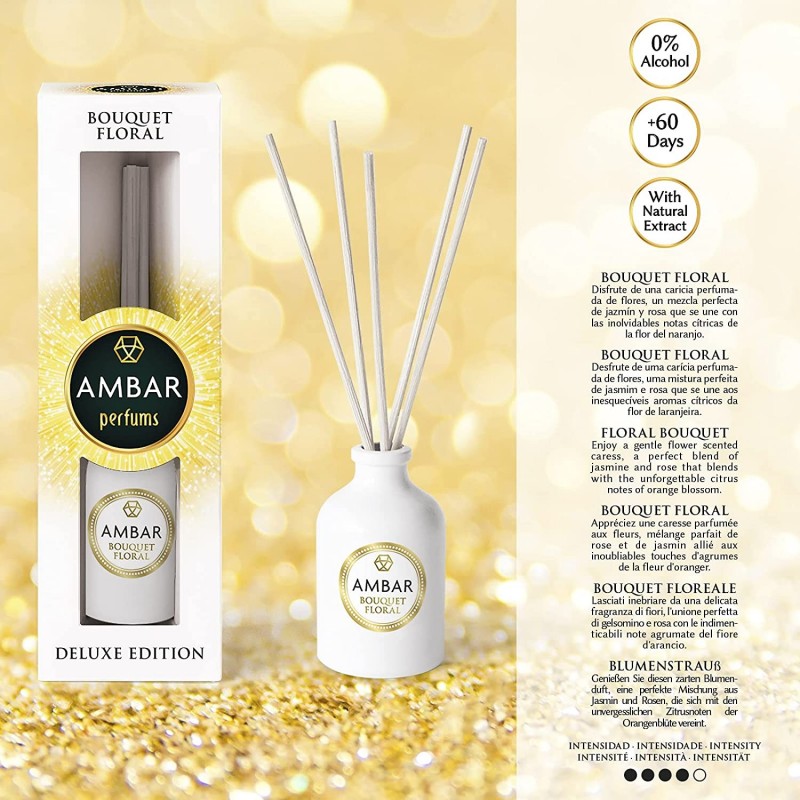 Ambar Deodorante ambienti 45ml bastoncini elimina odori Ambar profu...