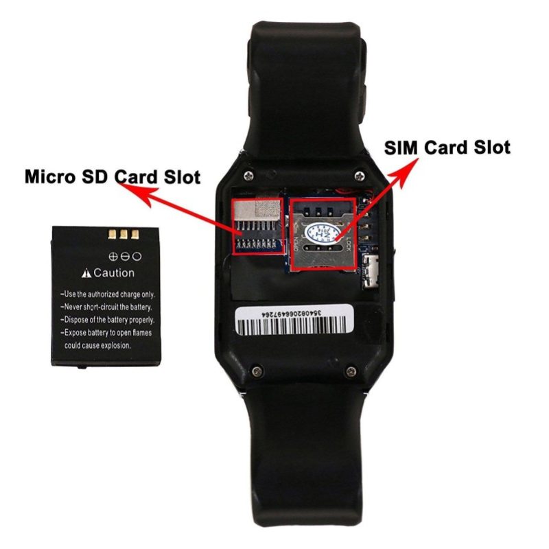 Smartwatch notifiche orologio bracciale telecamera smartphone telefono chiamate