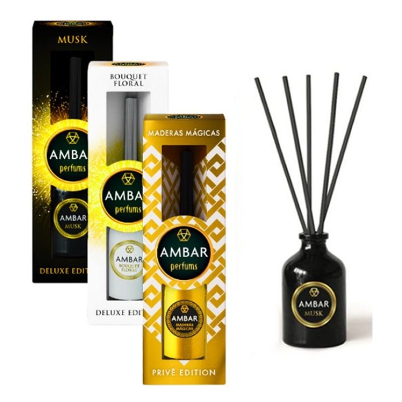 Ambar Deodorante ambienti 45ml bastoncini elimina odori Ambar profu...