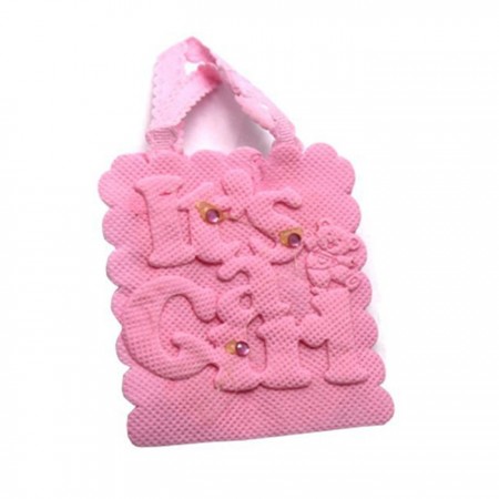 36 Sacchetti portaconfetti bomboniere battesimo Baby shower celeste rosa scritta