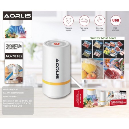 Mini Macchina per sottovuoto con buste sigillatrice conservazione alimenti 3W