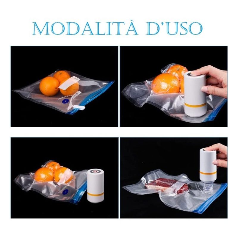 Aorlis Mini Macchina per sottovuoto con buste sigillatrice conserva...