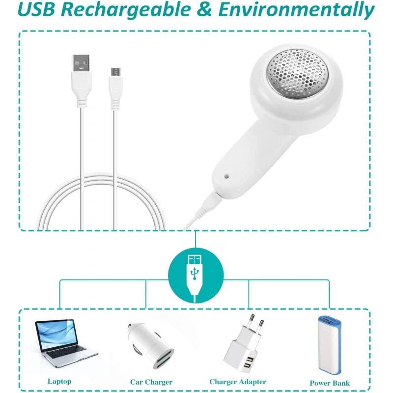 Aorlis Leva pelucchi Elettrico rimuovi lanugine ricarica USB Rasoio...