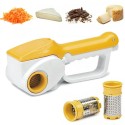 Grattino Gratta Formaggio Grattugia Elettrica Ricaricabile con 2 Rulli  Acciaio
