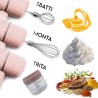 Aorlis Frusta elettrica sbattitore 20W frullatore 2 fruste tritatut...