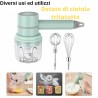 Aorlis Frusta elettrica sbattitore 20W frullatore 2 fruste tritatut...