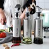WeHome Oliera con tappo dosatore olio aceto salvagoccia dispenser a...