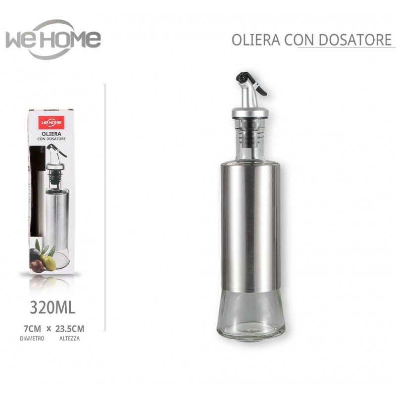 Oliera Salvagoccia Da 500ml - 2 Bottiglie Con Beccuccio Per Olio E Aceto, Design Antigoccia