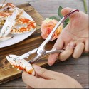 2x Forbici apri crostacei aragosta morsa rompichele granchio frutti di mare 18cm