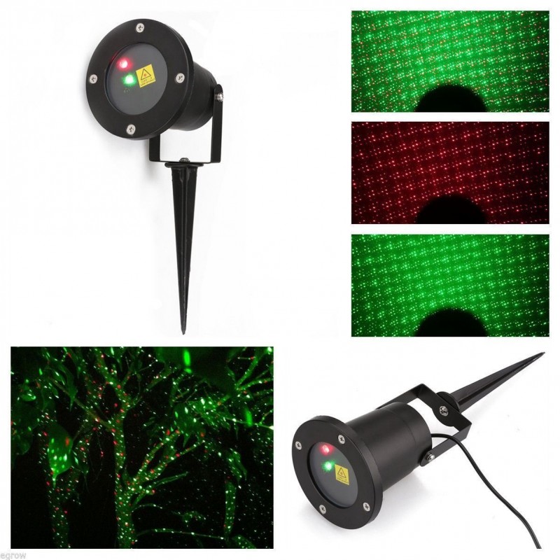 Proiettore Natale Halloween Esterno, 13 Patterns Temi Lampada per Proiettore con Telecomando, Impermeabili Decorazione Giardino per per Natale, Halloween, pareti della casa, pareti esterne, alberi