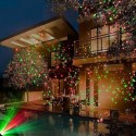 Proiettore natalizio luci led rosso verde caleidoscopio festa natale esterno