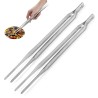 WeHome 2x Pinza da cucina in acciaio per alimenti multiuso carne pe...