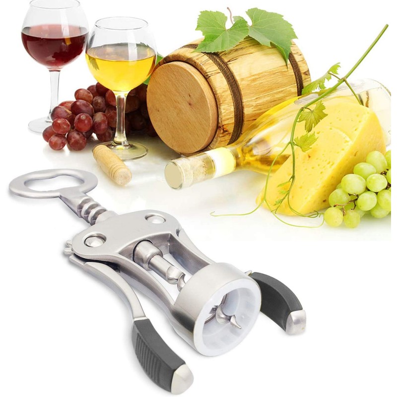 WeHome Cavatappi a leva Apri bottiglie Tappi vino birra sughero cuc...