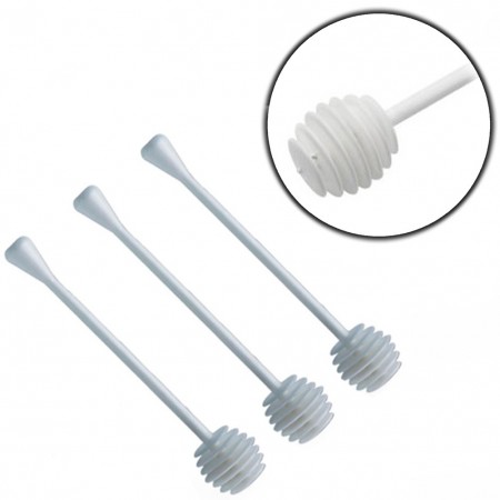 Cucchiaio per miele in PP 10 pezzi bastone dosamiele spargimiele da cucina 145mm