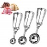 2x Cucchiaio Dosatore Per Gelato A Molla Palle Servire Cucina 4/5/6...