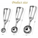 2x Cucchiaio Dosatore Per Gelato A Molla Palle Servire Cucina 4/5/6 cm acciaio