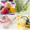 2x Cucchiaio Dosatore Per Gelato A Molla Palle Servire Cucina 4/5/6 cm acciaio