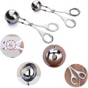 Pinza clip per polpette riso crocchette acciaio inox 4,5 cm forme rotonde cucina