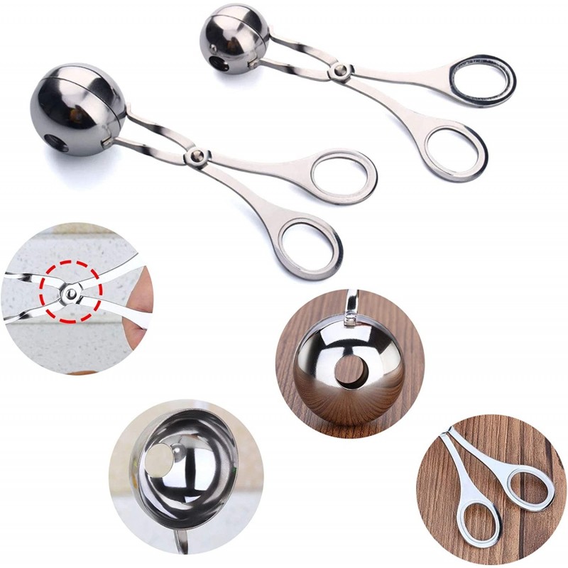 WeHome Pinza clip per polpette riso crocchette acciaio inox 4,5 cm ...