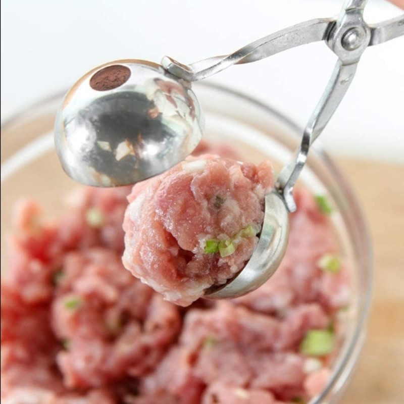 WeHome Pinza clip per polpette riso crocchette acciaio inox 4,5 cm ...