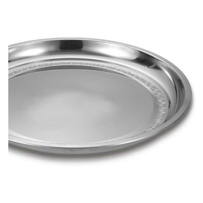 WeHome 6x Vassoio Piatto In Acciaio Inox Portata Cucina rotondo da ...