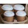 Lulù 200 Coperchi per bicchieri caffè BIO 90ml per trasporto asport...