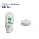 200 Coperchi per bicchieri caffè BIO 180ml  trasporto asporto bianco Lulù bar