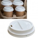 200 Coperchi per bicchieri caffè BIO 250/300ml  trasporto asporto bianco Lulù