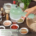 Tritatutto Frullatore carne verdure elettrico spezie ricaricabile 200ml acciaio
