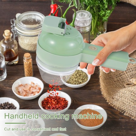 Tritatutto Frullatore carne verdure elettrico spezie ricaricabile 200ml acciaio