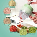 Tritatutto Frullatore carne verdure elettrico spezie ricaricabile 200ml acciaio
