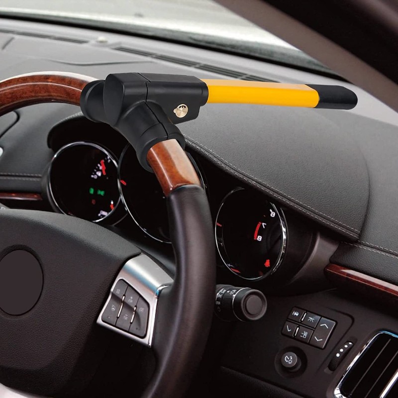 Hongu Antifurto blocca volante bloccasterzo sicurezza per auto 2 ch...