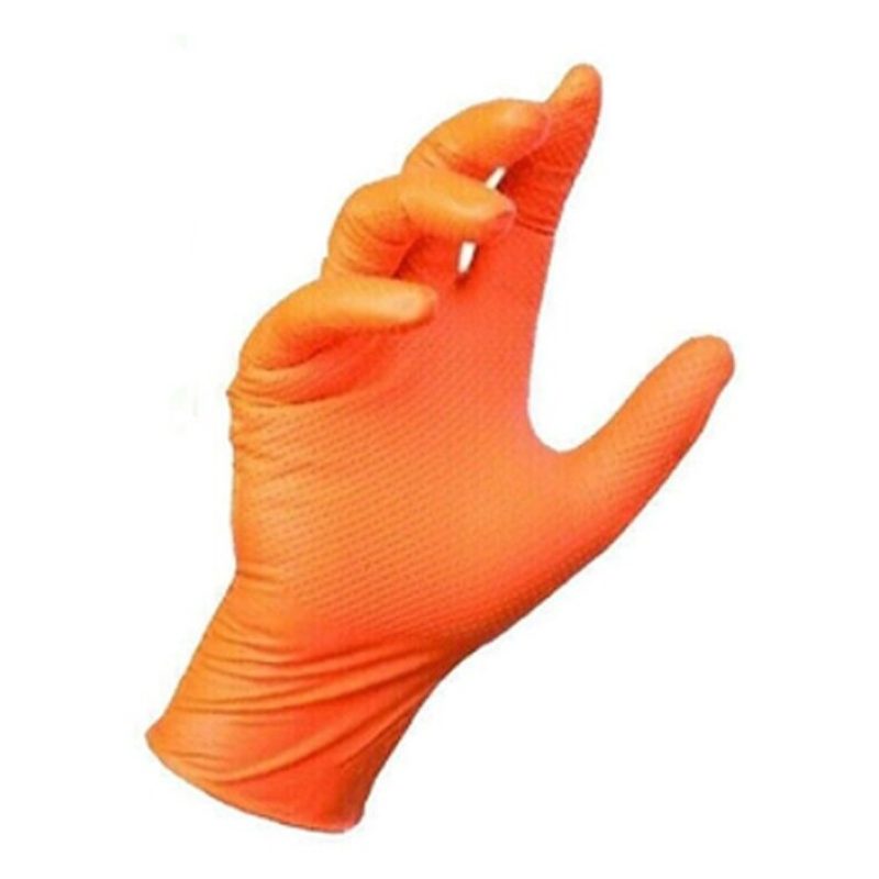 NEWMEDGLOVES 50 Guanti monouso in nitrile arancio senza polvere no ...