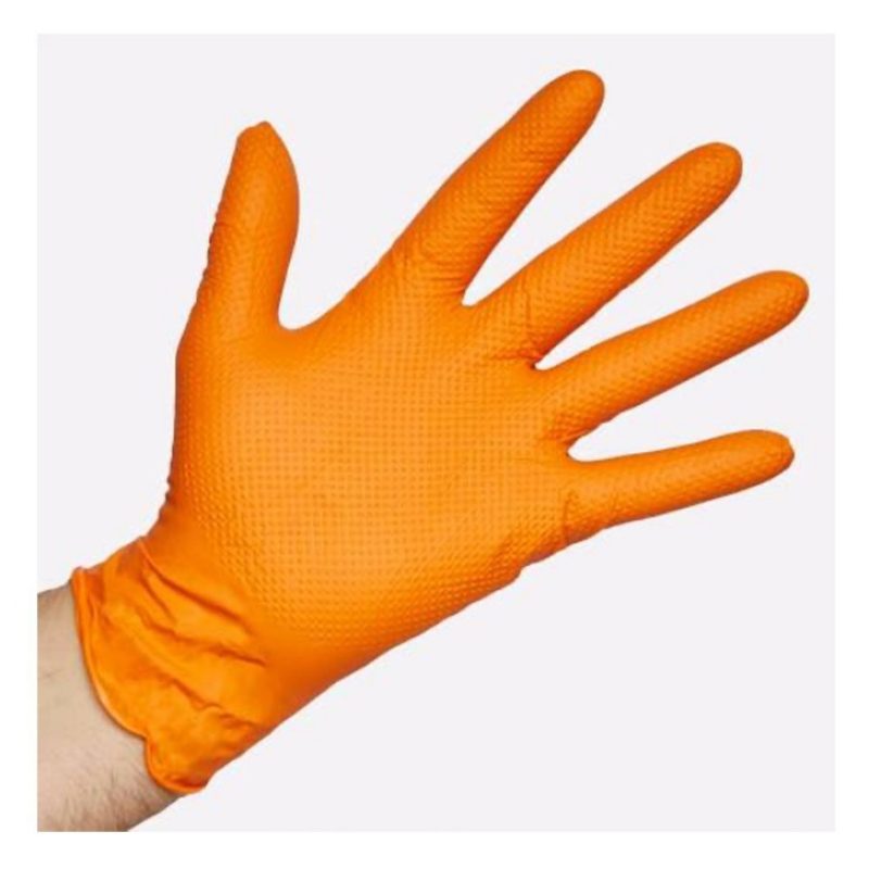 NEWMEDGLOVES 50 Guanti monouso in nitrile arancio senza polvere no ...