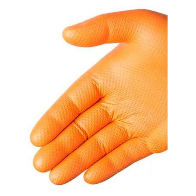 NEWMEDGLOVES 50 Guanti monouso in nitrile arancio senza polvere no ...