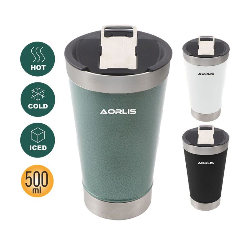 Bottiglia Borraccia Termica Thermos da 500ml bevande calde fredde acciaio inox