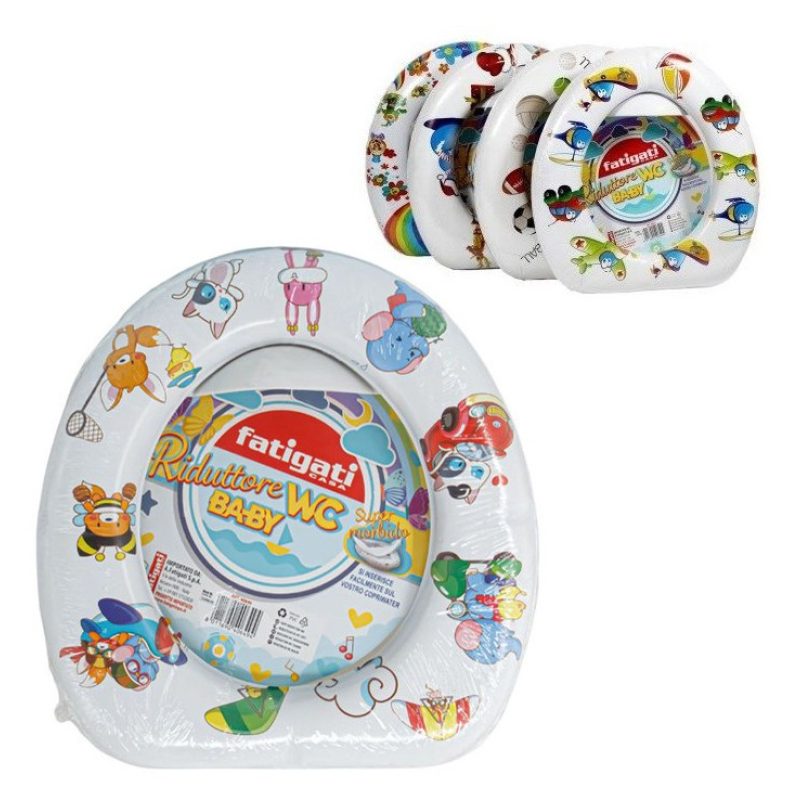 Riduttore per WC in morbido PVC x bambini sedile copri water fantas...