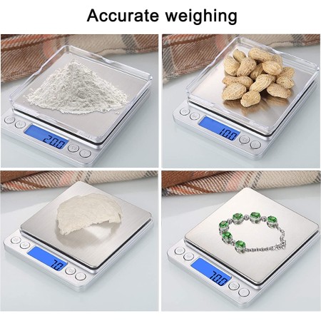 Bilancia elettronica bilancino di precisione digitale 0.1g-500g LCD cucina pesa